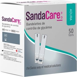شرائط قياس السكر فى الدم سانداكير ادورا 50 شريط